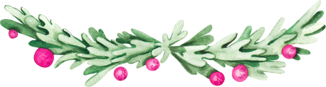 watercolor garland