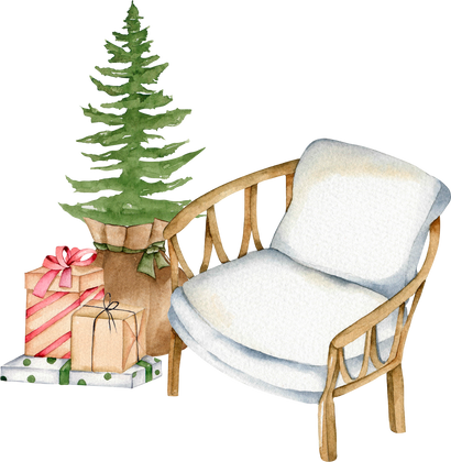 Watercolor christmas gifts