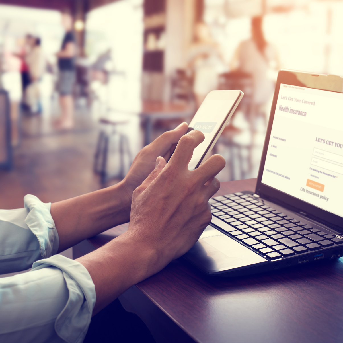 online payment to make health insurance.